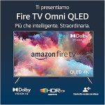 Amazon Fire TV Serie Omni QLED | Smart TV 4K UHD, Dolby Vision IQ, local dimming per la retroilluminazione, comandi vocali con Alexa, 55“