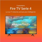 Amazon Fire TV Serie 4, Smart TV in 4K UHD, guarda la TV in diretta senza cavo, 43“