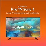 Amazon Fire TV Serie 4, Smart TV in 4K UHD, guarda la TV in diretta senza cavo, 55“