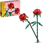 LEGO Botanicals Rose - Fiori Finti Compatibili con Bouquet