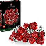 LEGO Botanicals Bouquet di Rose - Set di Fiori Finti con 12 Rose da Costruire