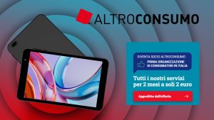 Offerta Altroconsumo 2025: diventa socio a 2 euro e ricevi un tablet Android in regalo