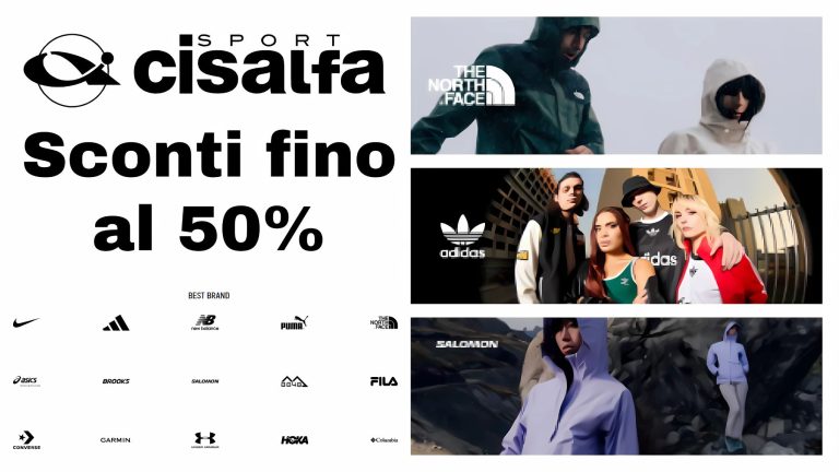 Sconti fino al 50% su abbigliamento e attrezzature sportive con la Mid Season Sale di Cisalfa