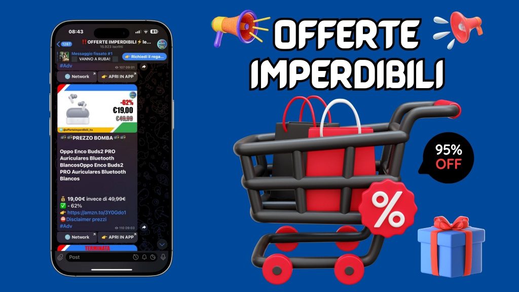 Canale Telegram Offerte Imperdibili per risparmiare sugli acquisti