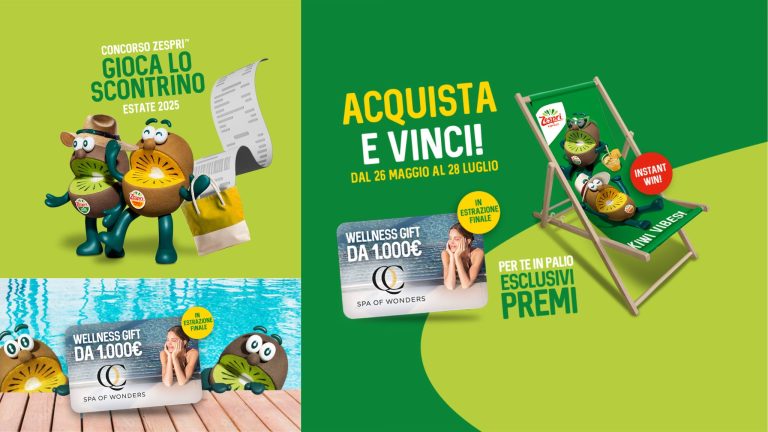 Concorso Zespri: vinci sdraio personalizzate e voucher Terme da 1.000€