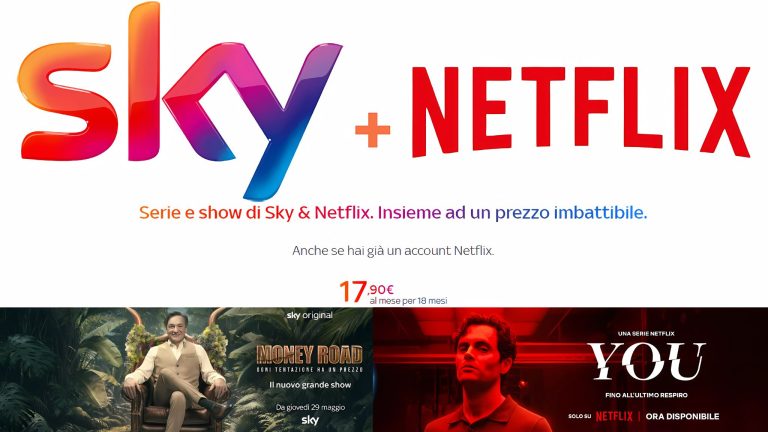Promozione Sky e Netflix insieme: intrattenimento completo a prezzo scontato