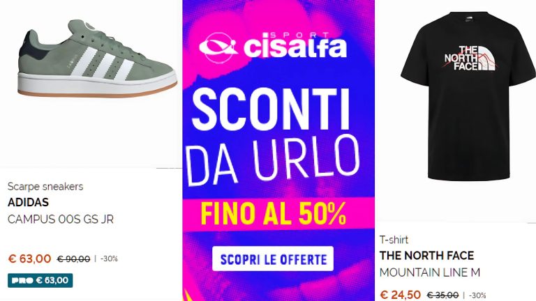 Sconti da urlo su tantissimi prodotti online