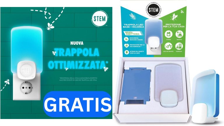 Trappola LED STEM per zanzare e insetti volanti – efficace e silenziosa