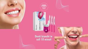 Denti bianchi in soli 10 minuti per un sorriso luminoso direttamente a casa