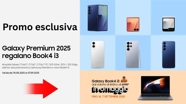 Promozione esclusiva Samsung con premio certo: Galaxy Book4 i3 in offerta