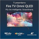 Amazon Fire TV Serie Omni QLED | Smart TV 4K UHD, Dolby Vision IQ, comandi vocali con Alexa, 43“
