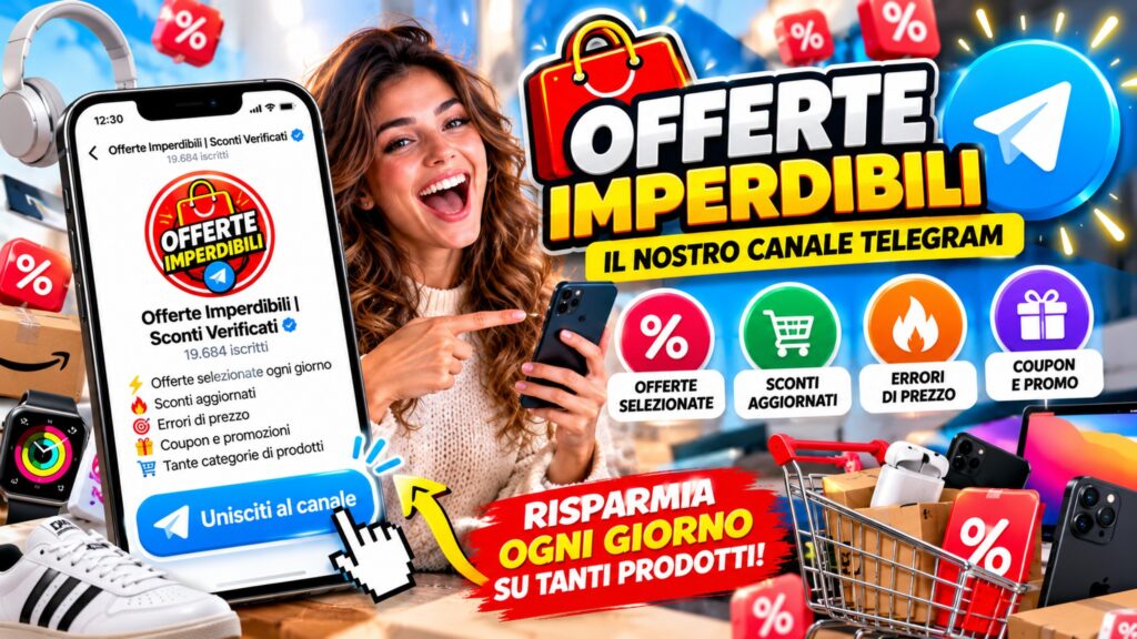 Offerte Imperdibili: canale Telegram con offerte, sconti, coupon e promozioni