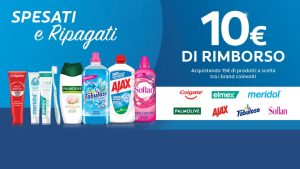 Cashback Spesati e Ripagati 2025: ottieni 10 euro di rimborso con 15 euro di spesa su prodotti Colgate-Palmolive