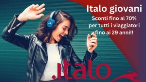 Italo Giovani 2025: sconti fino al -70% per giovani sotto i 30 anni