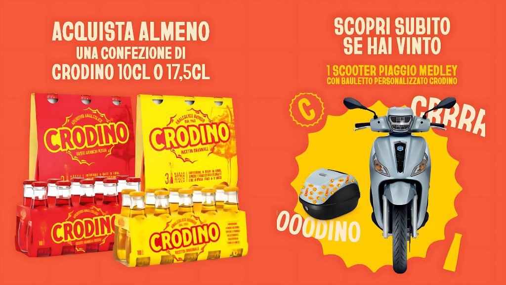 Partecipa al concorso Crodino 2025 e vinci uno scooter