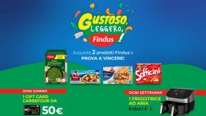 Concorso Findus 2025: vinci gift card Carrefour e friggitrici ad aria