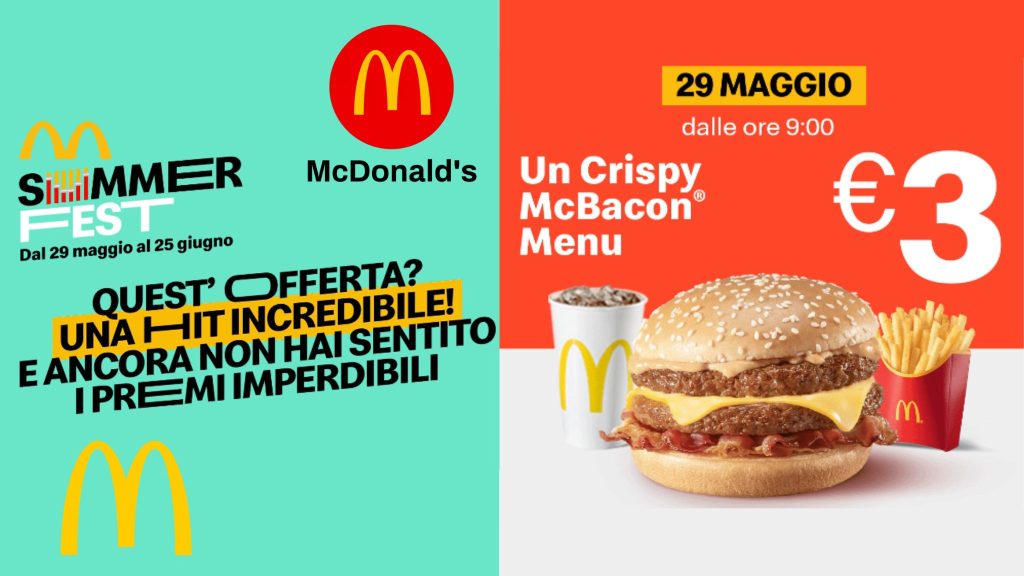 McDonald’s Summer Fest 2025: promozioni estive e iniziative speciali