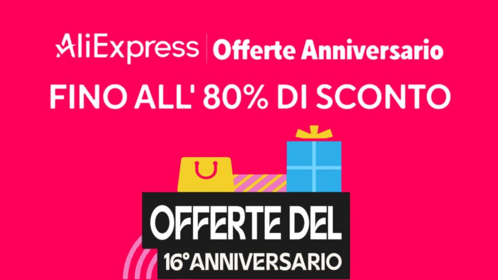 AliExpress 16 anniversario codici sconto 2025 lista completa offerte fino al 25 marzo