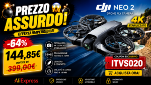 DJI Neo2 Drone Fly Camera 4K in offerta su AliExpress a 144,85€ con coupon ITVS020