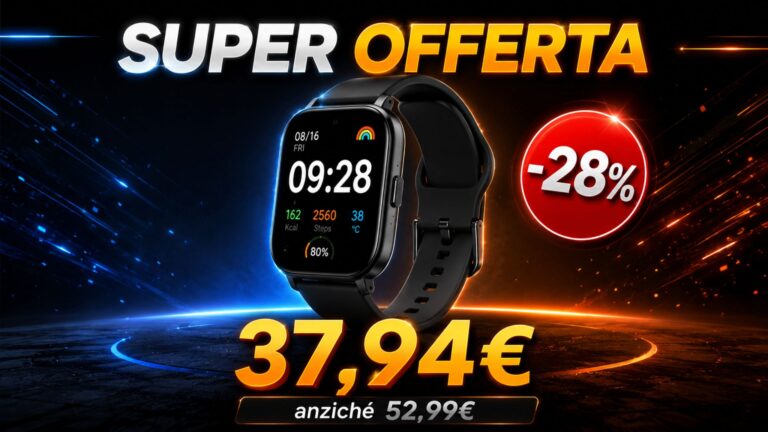 Xiaomi Redmi Watch 5 Lite con display AMOLED da 1,96 pollici in offerta su Amazon a 37,94€