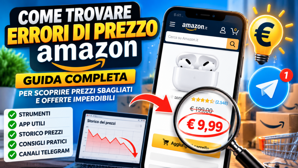 Come trovare errori di prezzo Amazon e riconoscere prezzi sbagliati